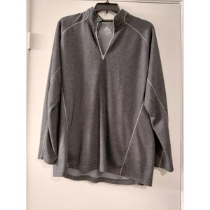 Slazenger Men's Performance Pullover Golf Shirt 1/4 Zip Comfort Gray Size 2XL
